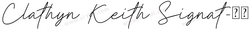 Clathyn Keith Signat字体转换 Clathyn Keith Signat字体转换